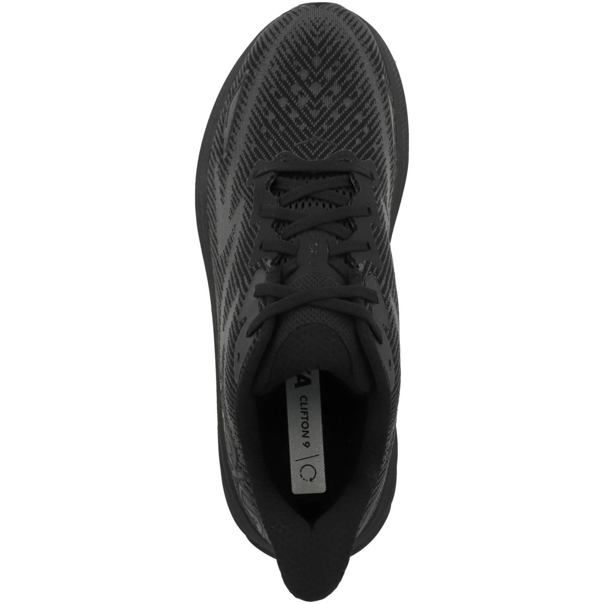 Hoka Men's Clifton 9 Sneaker, Black/Black, 10