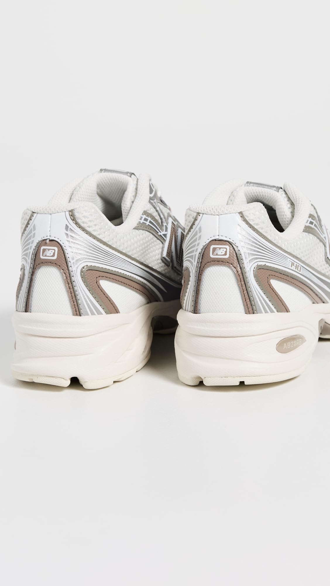 New Balance 740 Sneakers, White/Brown, 9.5 US Women/8 US Men