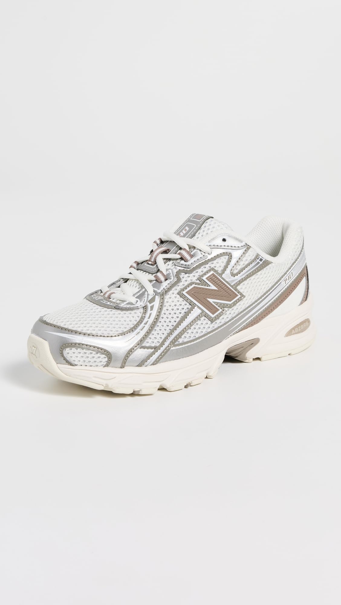 New Balance 740 Sneakers, White/Brown, 9.5 US Women/8 US Men