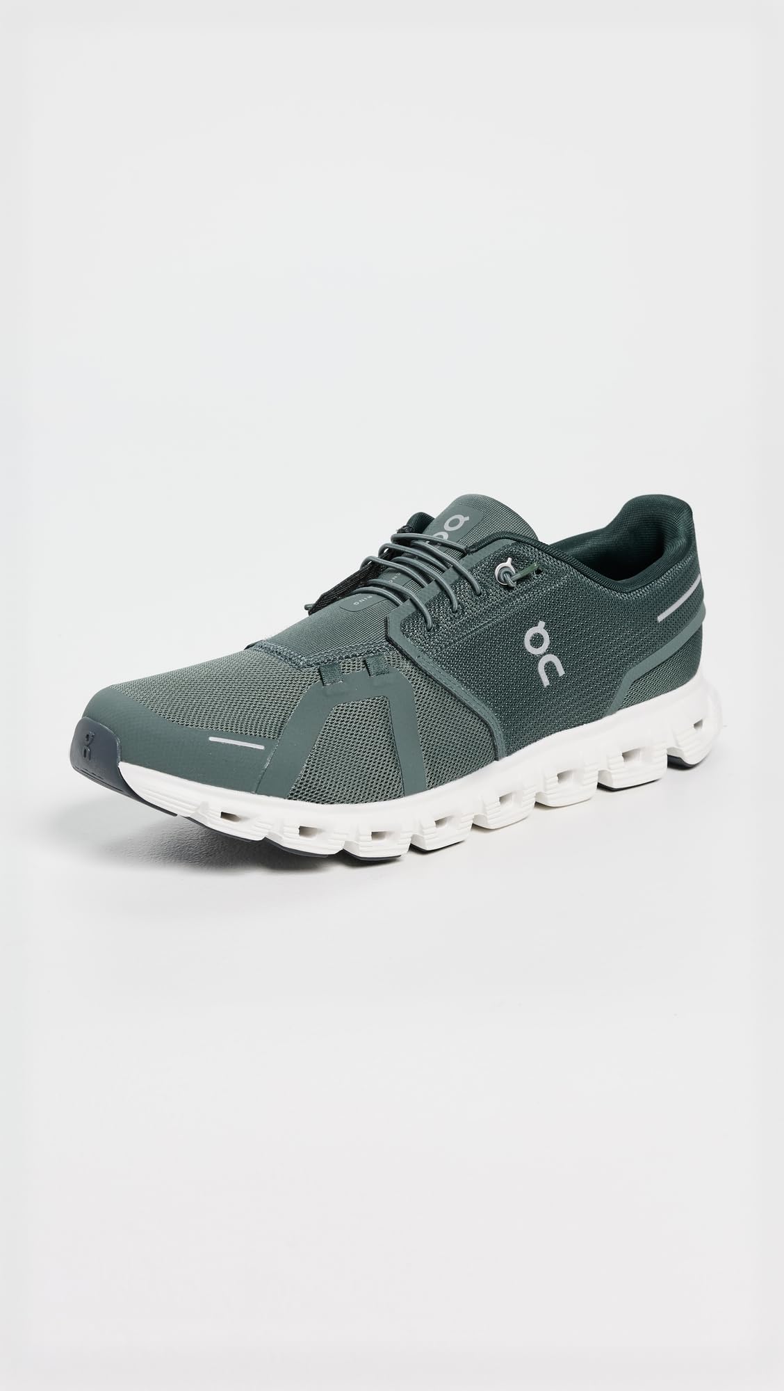 On Men's Cloud 6 Sneakers, Olive/Evergreen, Green, 8 Medium US