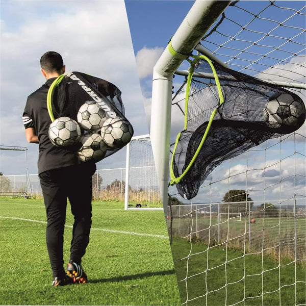 QUICKPLAY Target Sax 2in1 Soccer Target Net & Ball Bag | Multi-Sport Equipment Bag