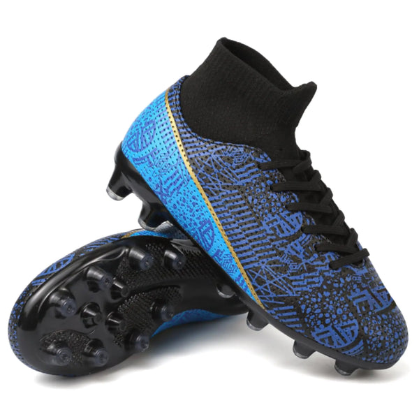 Kids Soccer Cleats Boys Girls Football Cleats Youth Baseball Cleats Zapatos de Futbol para Niños Athletic Outdoor Soccer Shoes High Top Football Shoes Indoor Soccer Training Baseball Cleats Boys