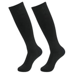 HAPYCEO Softball Socks Mens Baseball Soccer Football Knee High School Uniform Tube Casual Team Sport Long Socks 2 Pairs Black