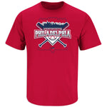 No Place Like Home T-Shirt for Philadelphia Baseball Fans (SM-5XL) (Red Short Sleeve Small)