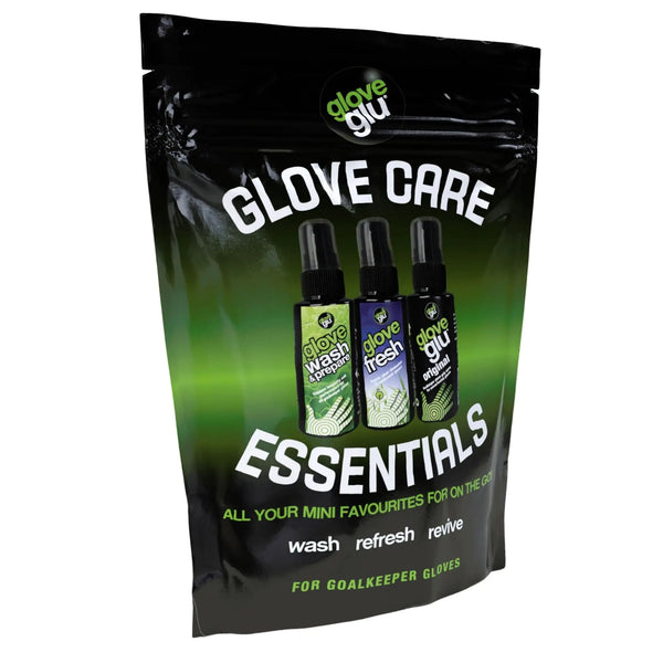 gloveglu Glove Care Essentials Wash Fresh Grip Spray for Goalkeeper Gloves Soccer Football Gloves Youth Adult Goalie Grip Boost Glove Glue 3 x 50ml
