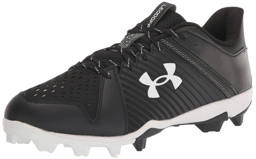 Under Armour Mens Leadoff Low Rubber Molded Baseball Cleat (001) Black/Black/White 10