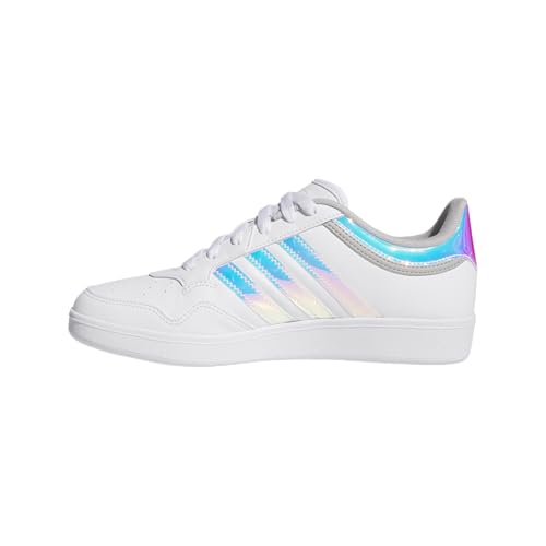 adidas Women's Hoops 4.0 Basketball Sneaker, White/White/Grey, 8