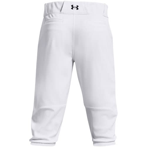 Under Armour Men's Gameday Vanish Knicker 21 Pants, White (100)/Black, Large