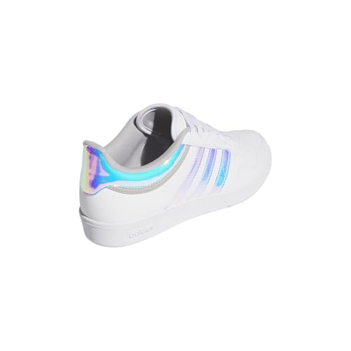 adidas Women's Hoops 4.0 Basketball Sneaker, White/White/Grey, 8