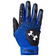 Under Armour Boys Youth Clean Up Baseball Gloves, (002) Black/Team Royal/White, Large