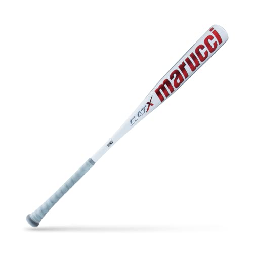 MARUCCI CATX BBCOR -3 Aluminum Baseball BAT, 2 5/8" Barrel, 32" / 29 oz,White/Red