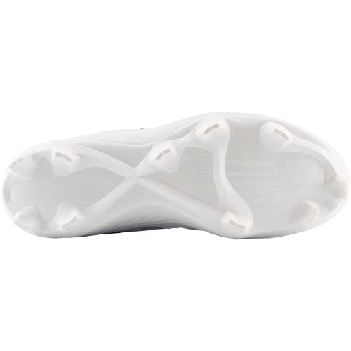 New Balance Men's Fresh Foam 3000 V6 Molded Baseball Shoe, White/White, 14