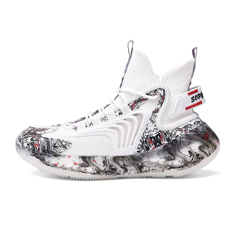 Men's Summer High-Top Breathable Basketball Shoes