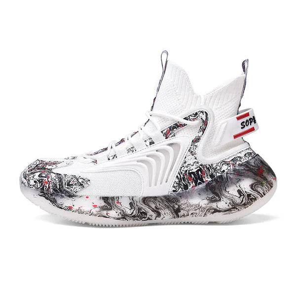 Men's Summer High-Top Breathable Basketball Shoes