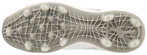 Mizuno Women's Finch Elite 6 Low TPU Softball Cleat, White, 9