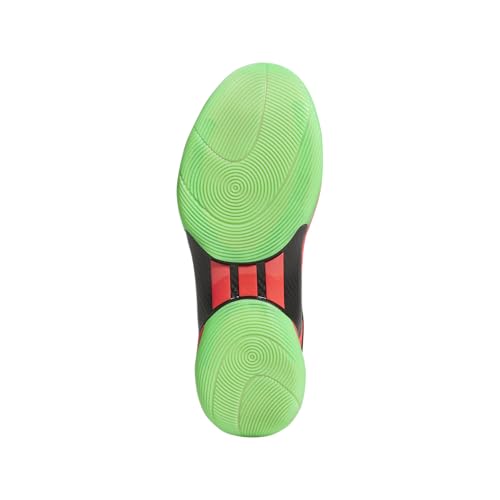 adidas Unisex D.O.N. Issue 6 Basketball Sneaker, Lucid Red/Black/Screaming Green, 10 US Men