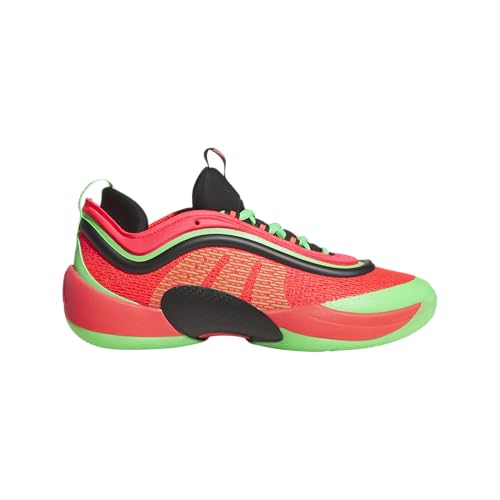 adidas Unisex D.O.N. Issue 6 Basketball Sneaker, Lucid Red/Black/Screaming Green, 10 US Men