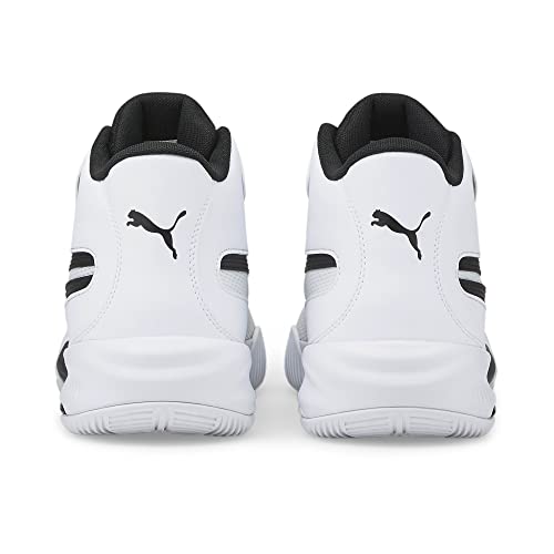 New Puma Men's Triple Mid Basketball Shoe Puma White/Puma Black 11
