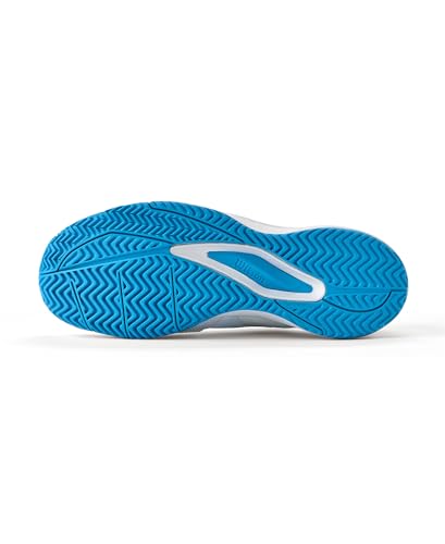 WILSON Men's Rush Pro Ace OZ Tennis Shoe, White/Atomic Blue, 10