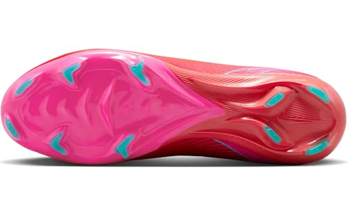 Nike Mercurial Superfly 10 Pro FG High-Top Soccer Cleats (HF9433-800, Ember Glow/Aurora Green) Size 8.5