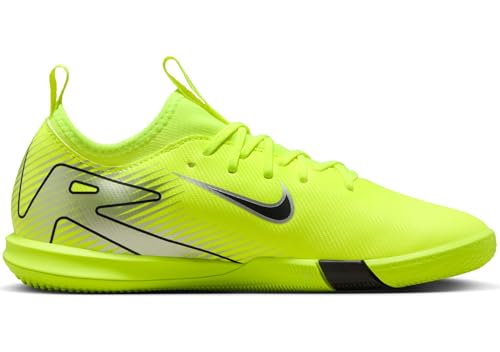 Nike Jr. Mercurial Vapor 16 Academy Little/Big Kids' IC Low-Top Soccer Shoes (FQ8411-700, Volt/Black) Size 3.5
