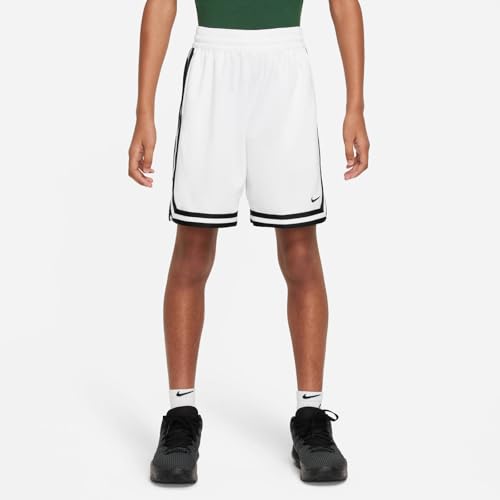 Nike Dri-FIT DNA Big Kids' (Boys') Basketball Shorts (White/Black, FJ6802-100) Size Large