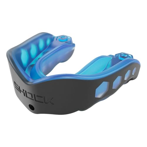 Shock Doctor Mouth Guard Sports, Hockey, Lacrosse, Baseball, Wrestling Moutguard, Gel Max Heavy Duty Protection & Custom Fit, Football Mouth Guard with Strap, Adult & Youth Mouthguard