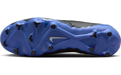 Nike Phantom GX Academy Multi-Ground High-Top Soccer Cleats (DD9472-040, Black/Hyper Royal/Chrome) Size 6.5