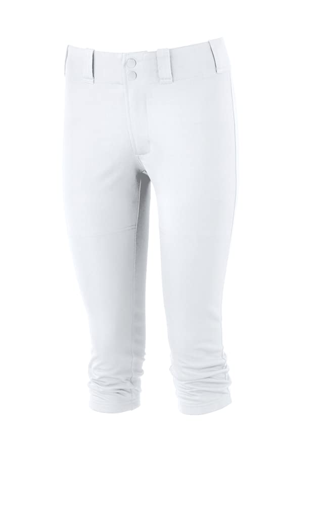 Mizuno Womens Prospect Softball Pant, White, Medium US