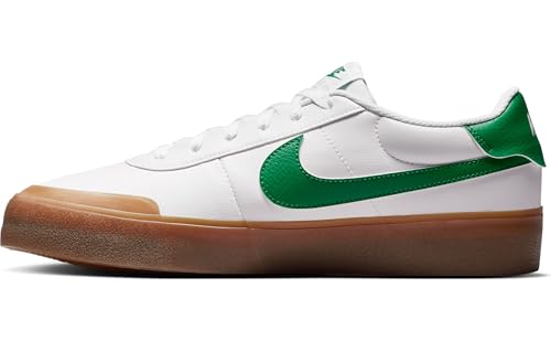 Nike Men's Court Shot Sneaker, White/Malachite/Gum Medium Brown, 9