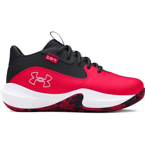 Under Armour Unisex Pre School Lockdown 7, (600) Red/Black/White, 2.5, US
