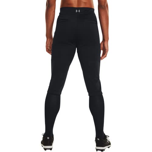 Under Armour Women's Vanish Softball Beltless Pants, Black (001)/Baseball Gray, Small