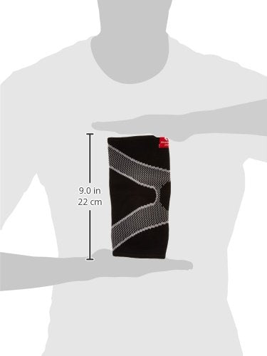 McDavid Level 2 4 Way Elastic Elbow Sleeve with Gel Buttresses, Black, Large