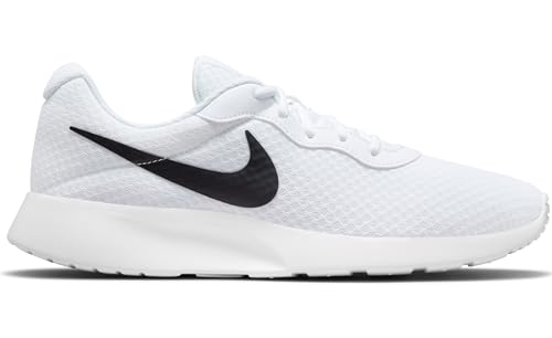 NIKE Men's Low-Top Sneaker, White Black Barely Volt, 14