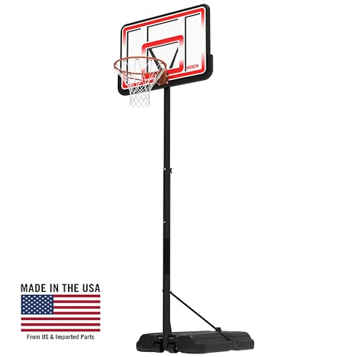 Lifetime Adjustable Shatterproof Fusion Portable Basketball Hoop, 44-Inch Backboard