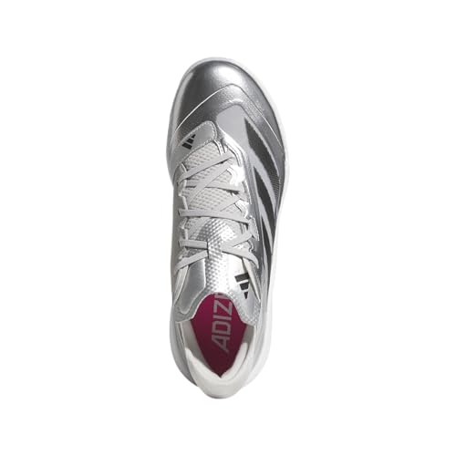 adidas Men's Adizero Impact TPU Speed Baseball Sneaker, Silver Metallic/Black/Grey, 11