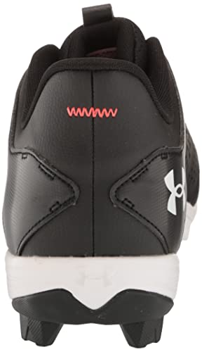 Under Armour Men's Leadoff Low Rubber Molded Baseball Cleat, (001) Black/Black/White, 12