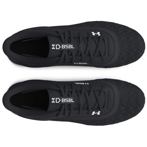 Under Armour Men's Leadoff Low RM 3.0 Baseball Cleat, (001) Black/Black/White, 7.5, US