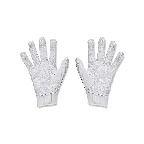 Under Armour Men's Yard 9 Baseball Gloves, (100) White / / Halo Gray, XX-Large