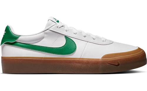 Nike Men's Court Shot Sneaker, White/Malachite/Gum Medium Brown, 9