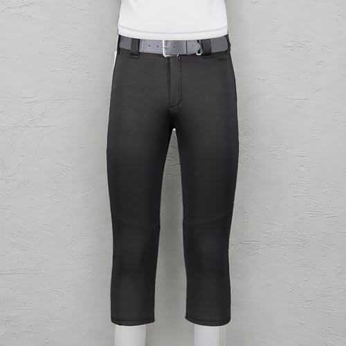 Augusta Sportswear Womens Slide-flex Softball - Belted, Pockets, Mid Rise Baseball For Comfort & Style Pants, Black, 3X-Large US