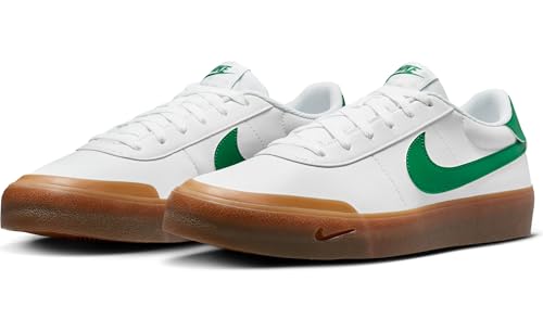 Nike Men's Court Shot Sneaker, White/Malachite/Gum Medium Brown, 9