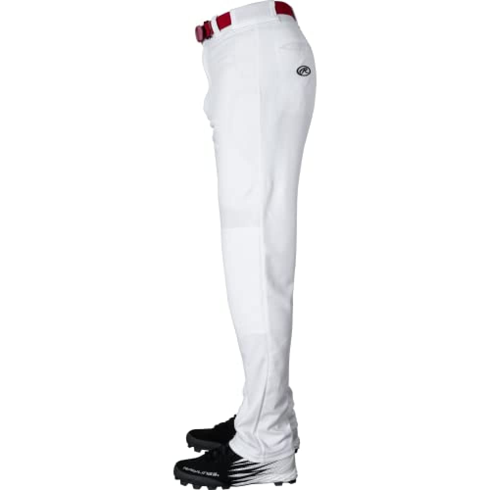 Rawlings | BP31SR Baseball Pants | Semi-Relaxed Fit | White | Adult Small