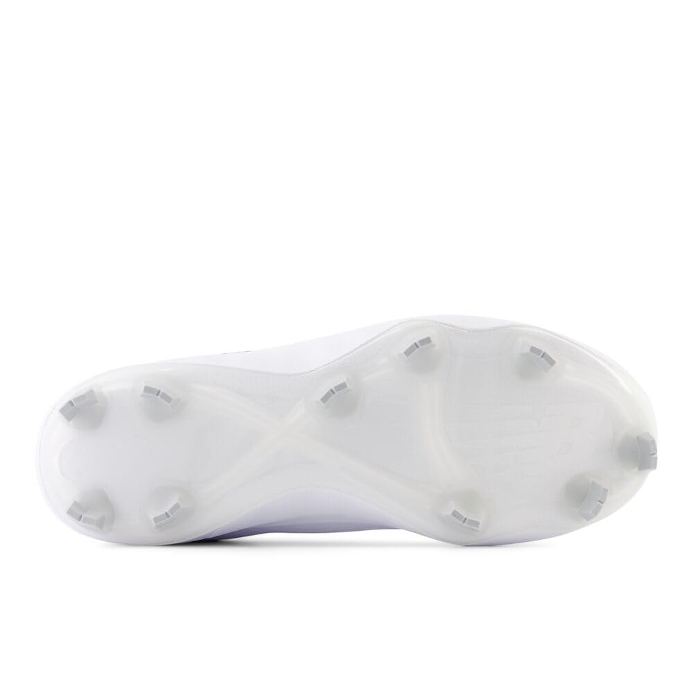 New Balance Women's FuelCell Fuse V4 Molded Softball Shoe, Optic White/Raincloud, 9