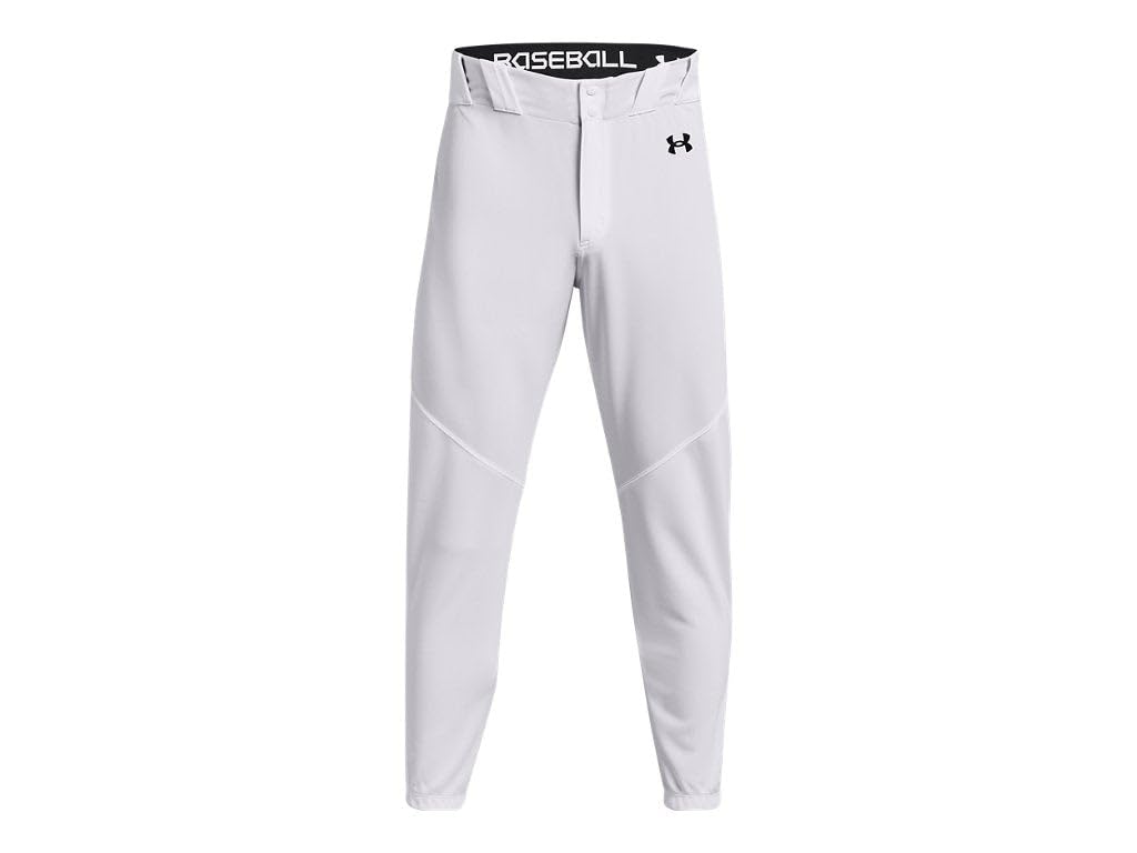 Under Armour Men's Utility Baseball Pant Closed 22, (100) White / / Black, Medium