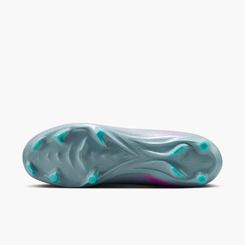 Nike Mercurial Superfly 10 Academy MG High-Top Soccer Cleats (FQ1456-301, Ocean Cube/Pink Blast) Size