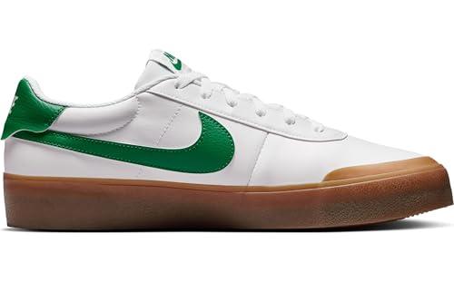 Nike Men's Court Shot Sneaker, White/Malachite/Gum Medium Brown, 9