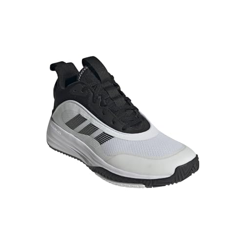 adidas Men's Own The Game 3.0 Basketball Sneaker, White/Black/Black, 11