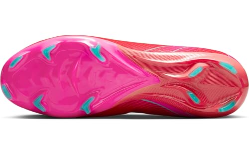 Nike Mercurial Vapor 16 Pro FG Low-Top Soccer Cleats (FQ8685-800, Ember Glow/Aurora Green) Size 8