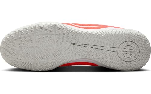 Nike Tiempo Legend 10 Academy Indoor/Court Low-Top Soccer Shoes (DV4341-800, Hot Lava/White) Size 9.5